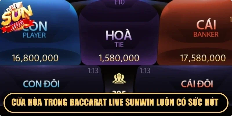 Cửa Hòa trong baccarat live Sunwin luôn có sức hút mãnh liệt