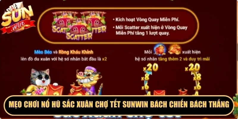 Mẹo chơi nổ hũ sắc xuân chợ tết Sunwin bách chiến bách thắng