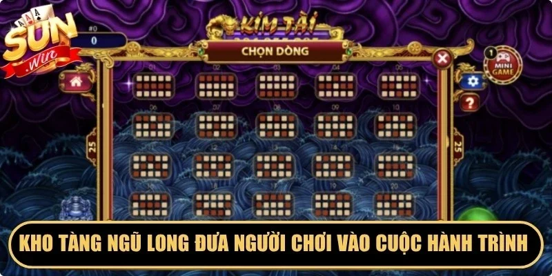 Kho tàng ngũ long đưa người chơi vào cuộc hành trình huyền bí